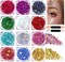 12-Color Body & Face Glitter Gel Set – Festival Makeup Glitter for Hair, Body, Nails & Raves | Long-Lasting Holographic Chunky Gel for Parties, Concerts & Halloween (Multicolor)